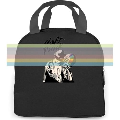 Hot New Dj Design Hot Style Daft Punk White Cool women men Portable insulated lunch bag adult