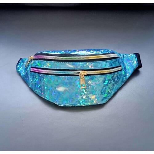 Sequins Printing Waist Bag For Kid Baby Fashion Fanny Pack Girls Shoulder Belt Bags Kid Waist Packs Glitter Phone Pouch 2020 New