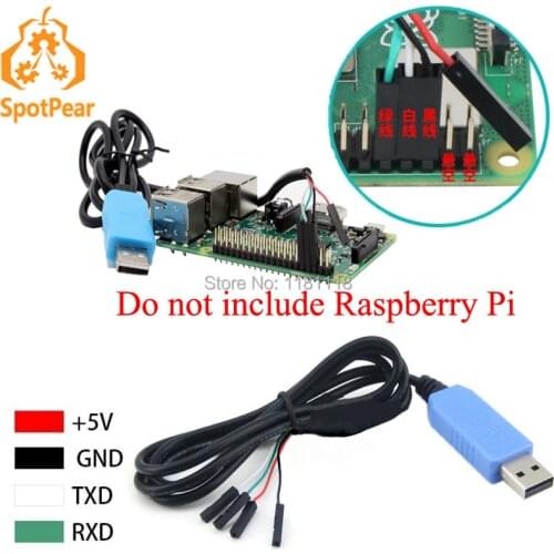 Raspberry Pi Debug Cable USB to TTL Serial Cable, 4 Pin Dupont Line