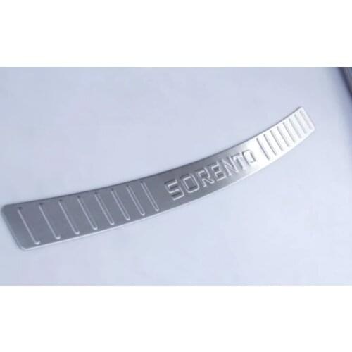 High quality stainless steel rear bumper to protect the sill for 2013-2014 KIA Sorento 5dr Hatchback Car styling