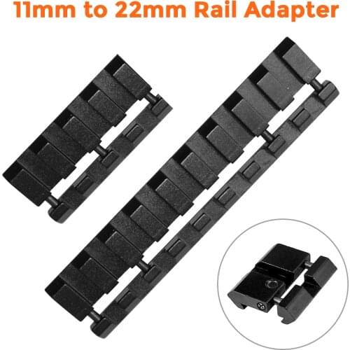 1/4/9 Slots 11mm to 22mm Snap-in Rail Adapter Dovetail to Weaver Picatinny Rail .22/Airgun Rail Adapter Hunting Gun Accessories