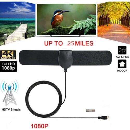 25 Mile Range Antenna TV Digital HD 4K Antena Digital Indoor HDTV Support 1080p