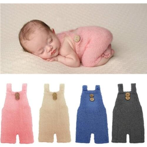 4 Colors Baby Photography Clothes Wool Cotton Thread Photo Costume Suitable For Four Seasons