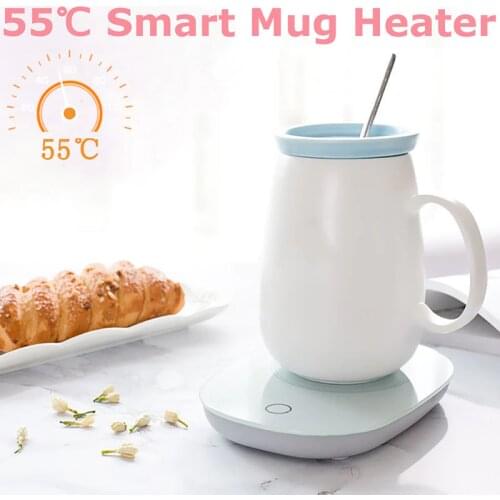 55 degC Electric Cup Mug Tray Milk Tea Coffee Drink Warmer Heater Mat Gravity Sensor Pad CLH@8