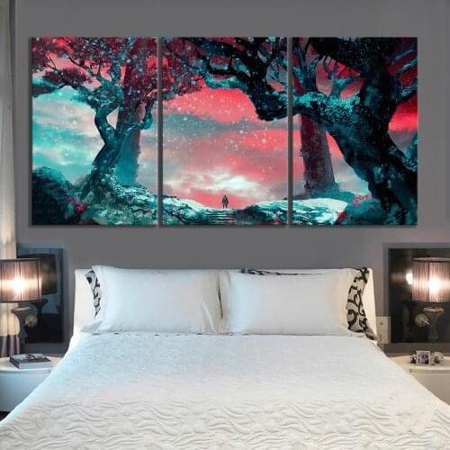 Abstract Art Ninja Pictures SEKIRO Shadows Die Twice Video Games Art Landscape Wall Paintings Canvas Art Frameless Paintings