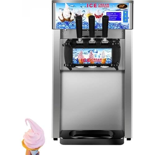 Soft Serve Ice Cream Machine For Milk Tea Shop Ice Cream Makers Machine Stainless Steel Sundae Vending 1200W