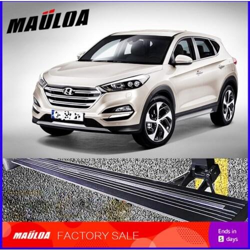 Car Accessories High quality aluminium alloy Automatic scaling Electric pedal side step running board for Tucson 2015