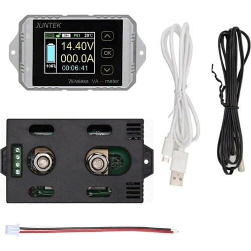 VAT1200 100V 200A LCD Digital Wireless DC Voltage Current VA Meter Car Battery Monitor Coulometer Coulomb Counter Wattmeter