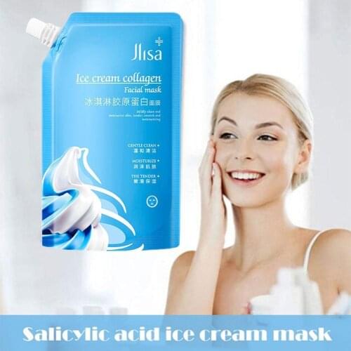 Sodium Hyaluronate Shrinking Pores Whiten Smear Mask Ice MaskMoisturizing Acne Fades Cream Blackhead Cleansing O4E7