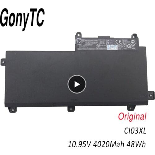 GONYTC CI03XL Genuine Battery For HP ProBook 640 645 650 655 G2 Series HSTNN-DB7N 801554-001 HSTNN-UB6Q 801517-231 10.95V/11.4V
