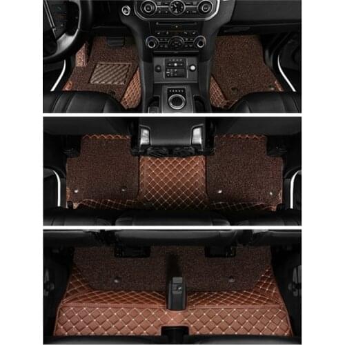Good quality! Custom special car floor mats for Lincoln Aviator 6 7 seats 2020 waterproof double layers carpets for Aviator 2021