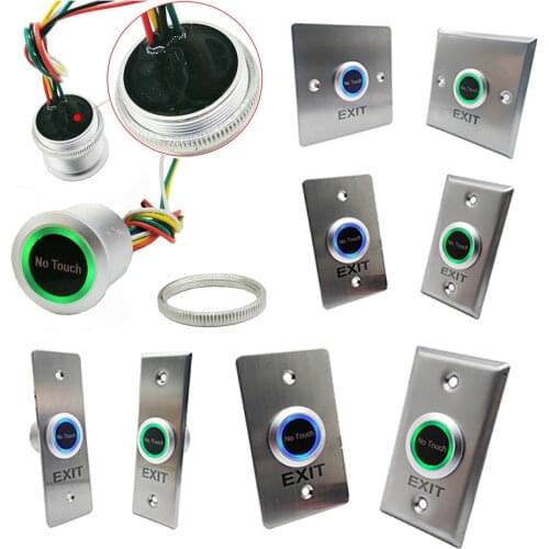 2020 New Touchless Door Access Control Release Switch IR Contactless No Touch Infrared Exit Button
