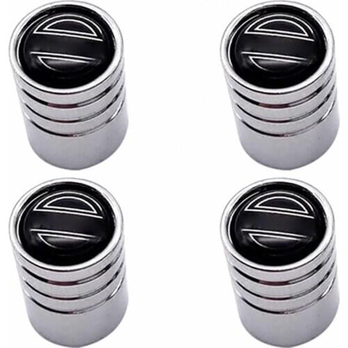 4Pcs Air Valve Caps Wear-resistant Leakproof Silver Color Metal Universal Tire Stem Caps for BMW