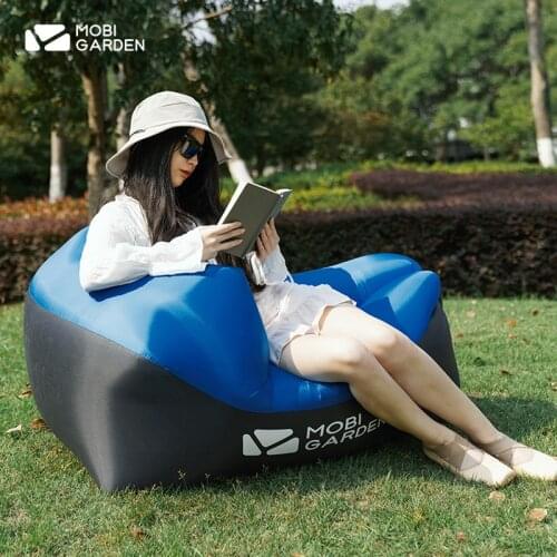 Mobi Garden Quick Inflatable Cushion Mattress Park Camping Portable Air Sofa Waterproof