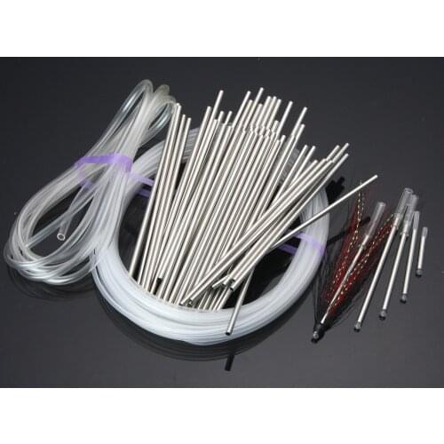 Stainless Steel Micro Needle Tubes Fly Tying Materials Includes Liner Tube And Soft Hook Tubing