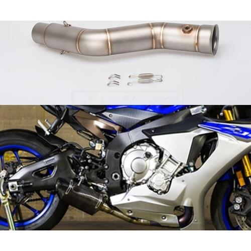 Motorcycle Exhaust Muffler Middle Link Pipe Connection Pipe For Yamaha R1 Yzf R1 2009 2010 2011 2012 2013 2014 2015 Slip-on