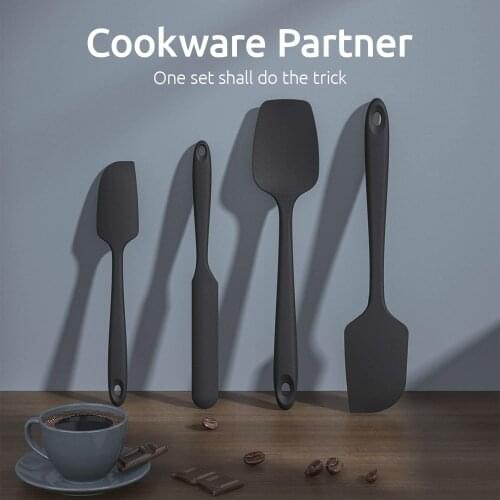 Silicone Spatula Jar Spoon Spatula Set with 600 Degrees Fahrenheit Heat Resistant Home Kitchen Salad Bake Cooking Tools