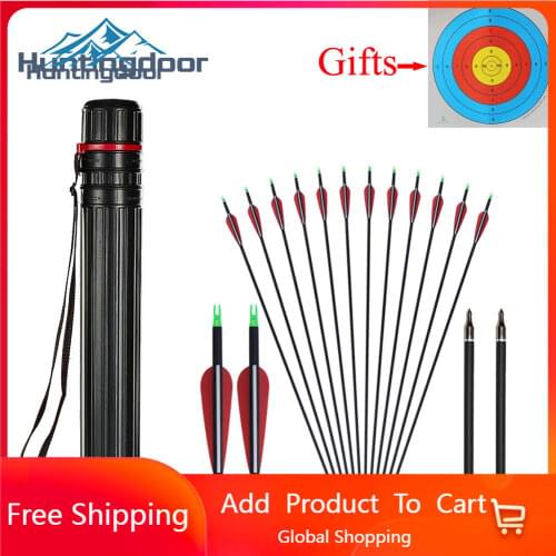 Huntingdoor Quiver Black Archery Box Hunting Bag Quiver for Arrows Bow and Arrow Accessories with Free Gifts