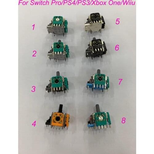 8 Colors ALPS Original Right Left Joystick Analog Sensor Thumbsticks 3D for PS4 Slim Pro /PS3/Xbox one/NS Pro Controller