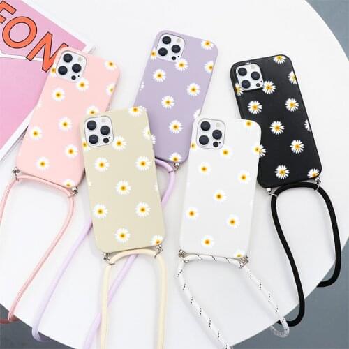 Necklace Case For Samsung Galaxy A32 A02S A10 A40 A50 A51 A12 A31 A52 A02S A71 A72 A22 S8 S9 S10 S10E S20 FE S21 Ultra Plus Back
