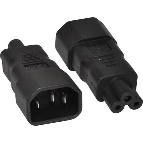 PDU UPS C14 to C5, IEC320 C13/C14 to C5/C6 Kettle Lead to PC Laptop Power Supply Cable Adapter