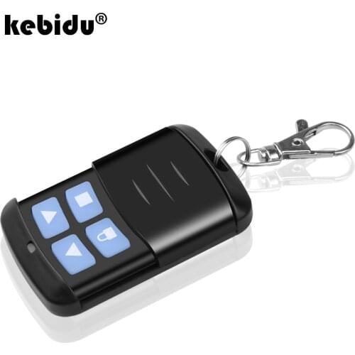 Kebidu 433Mhz Remote control Duplicator Copy Remote Control fixed code For Garage Door Gate Key Fob command garage