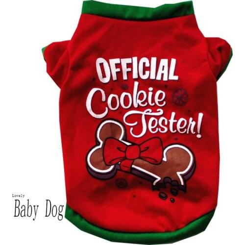 Cute Red Green Print Dog Clothes Shirts Short Sleeve Summer Cotton Puppy Pet Clothes for Small Dog Outfits Comfortable Dog Shirt