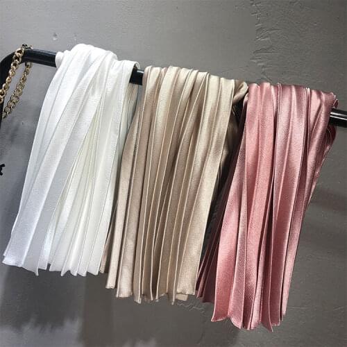 2020 New High Quality Women Summer A-Line Pleated Skirt Stretch High Waist Women Long Skirt Female Jumper Women Midi Skirt Saia