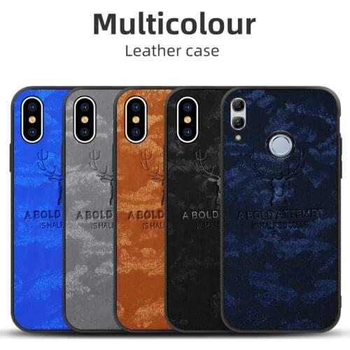 Deer Cloth Silicone Case For Huawei P40 Lite P8 P9 P30 Pro P20 P10 Plus Honor 9C 9X Case Cover Nova 5T 6 SE 7i 5i 2i 4 Coque