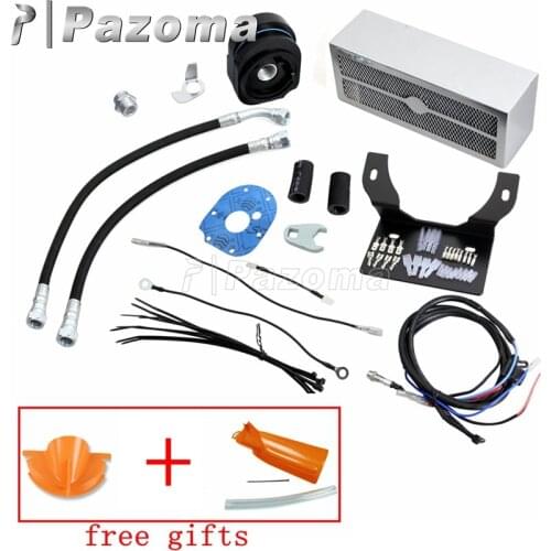 Chrome Motorcycles Reefer Complete Oil Cooler Assembly Fan Cooling System for Harley Touring 1999-2008