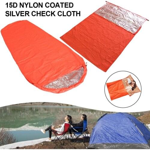 Camping Thermal Insulation Sleeping Bag Double Single Outdoor Adventure Emergency Rescue Blanket Thermal Sleeping Bag