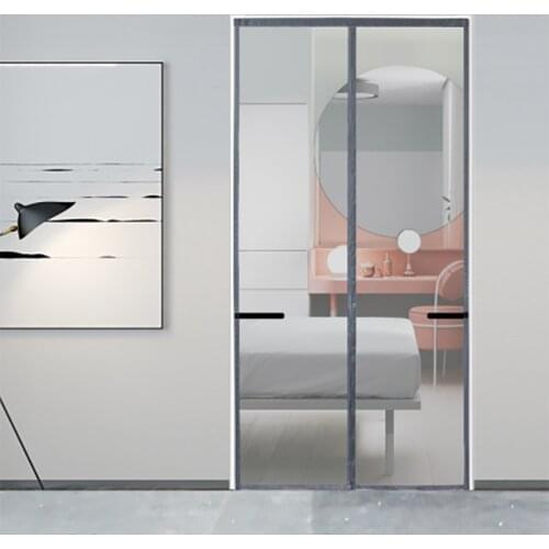 Fiberglass Magnetic Screen Door Proof Anti Mosquito Insect Fly Bug Net Hands-Free Fireproof and Burning Retarding, Can be Custom