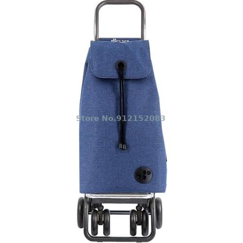 Shopping Cart, Large Capacity, Grocery Shopping Cart, Small Cart, Folding Stairs, Light Portable High-end Trolley Cart For The E