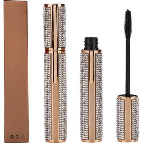 Diamond Vegan 4D Fiber Thick Lengthening Waterproof Long Lasting Makeup Mascara Fast Dry Eyelash Extension Fast Dry Custom Label