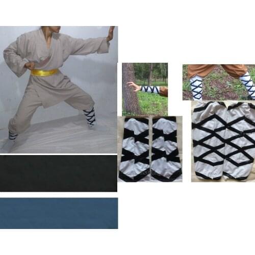 UNISEX Black/blue linen/cotton Shaolin Monks suit Wushu clothes kung fu Martial arts Uniform Wing Chun clothing