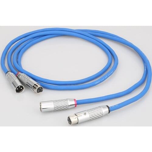 Top Quality Cardas Clear Light XLR Balanced cable Carbon fiber 3pin XLR plug Amplifier CD DVD player Interconnect Audio cable