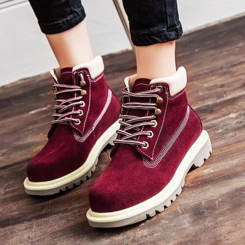 Big Size Plus Size 2020 Autumn Winter Shoes Women Ankle Boots Genuine Leather boots Womens boots platform boots