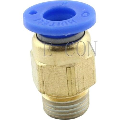 10pcs Male Connector 6mm Tube 1/8 BSPT Threaded Pneumatic Quick Release Air Fitting