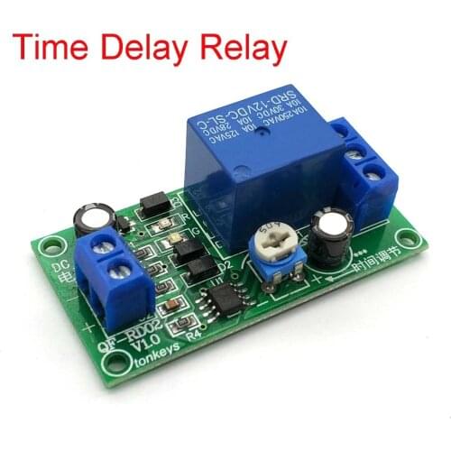 DC 12V NE555 0~60 Seconds Delay Timer Time Switch Adjustable Time Relay Module