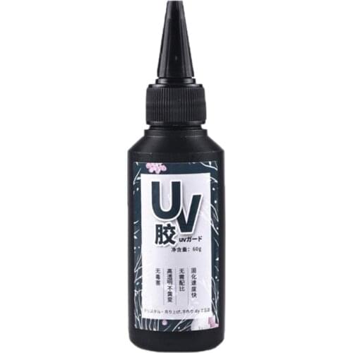 25/60/100g Ultraviolet Curing Epoxy UV Resin Hard Glue LED Cure for DIY Jewelry