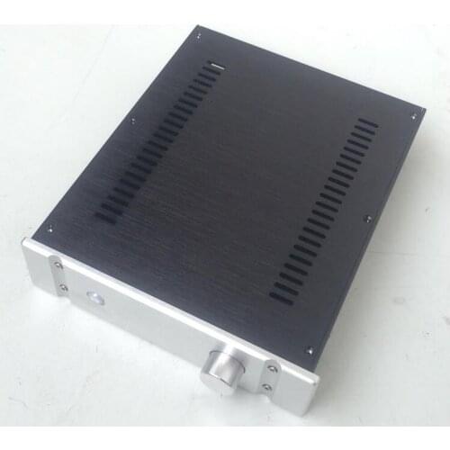 2607C full aluminum power amplifier chassis enclosure box with knob for DIY