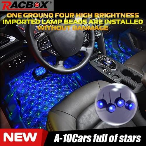 Car Interior Decorative Ambient LED Light Floor Foot Decoration Light USB RGB Voice Control get together Atmosphere lamp