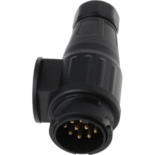 Auto Car Trailer 13 Pin Plug Connector Socket Caravan Truck Waterproof Adapter