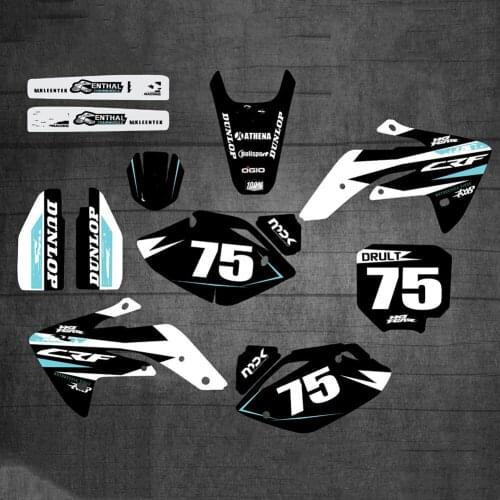 Free Customized numbers Graphics Decals Stickers For Honda CRF150R CRF 150R 2007 2008 2009 2010 2011 2012 2013 2014-2018 150 CRF