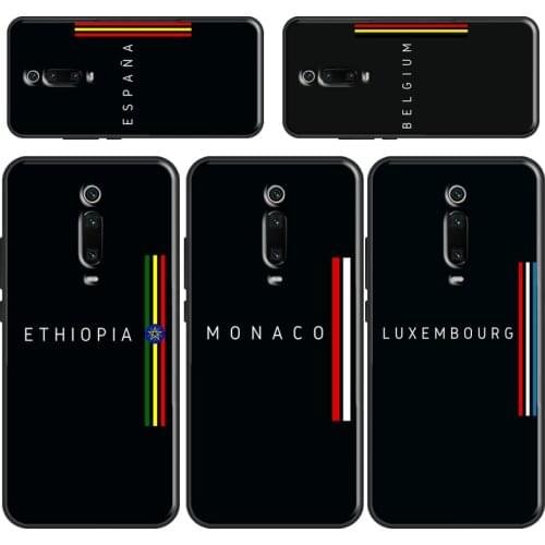 Russia France Ethiopia Spain Flag Cover For POCO X3 Pro M3 F3 Phone Case For Xiaomi Mi 10T Pro 11 Ultra 9 10 Mi Note 10 Lite