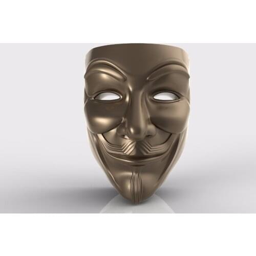 Cnc 3d model in STL format file relief for cnc carving engraving mask A126