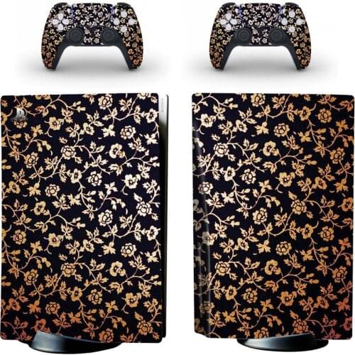 Decorative Pattern PS5 Skin Sticker for Playstation 5 Console & 2 Controllers Decal Vinyl Protective Skins Style 2