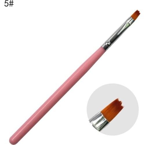 Gradient Flat Round Liner Nail Art Painting Dotting Drawing Carving Extension Builder Brush Manicure Tips Tools