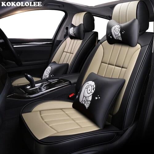 Kokololee pu Leather car seat covers For toyota corolla auris land cruiser camry rav4 nissan note teana j32 auto accessories