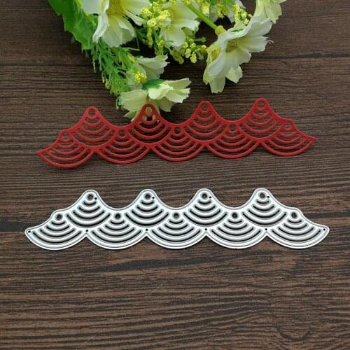 Wavy lace Metal Stencil Metal Cutting Dies For DIY Scrapbooking Paper Card Craft Embossing Dies